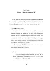 An Analysis Of Figurative Language Used In Movie Script Frozen Institutional Repository Of Iain Tulungagung